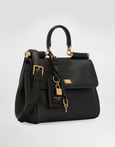 Kabelka Dolce & Gabbana Dolce & Gabbana My Sicily Plongé Calfskin Handbag Čierna | BB7781B732180999, 1
