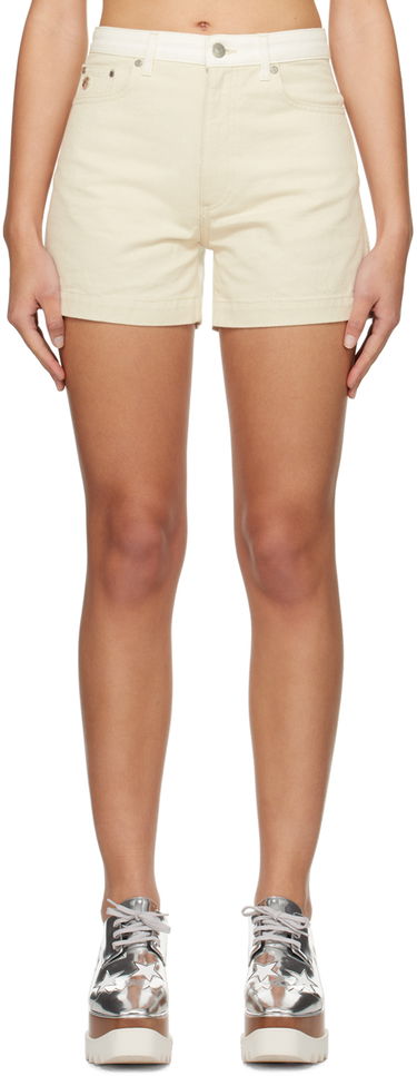 Šortky Stella McCartney Stella McCartney Bandana Denim Shorts Béžová | 6D02503SPH57, 0