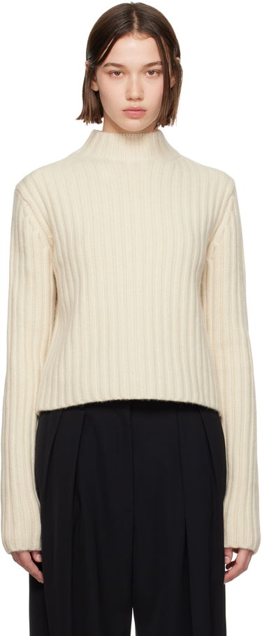 Sveter TOTEME TOTEME Chunky Rib Knit Sweater Béžová | 244-WRT0375-YA0004, 0