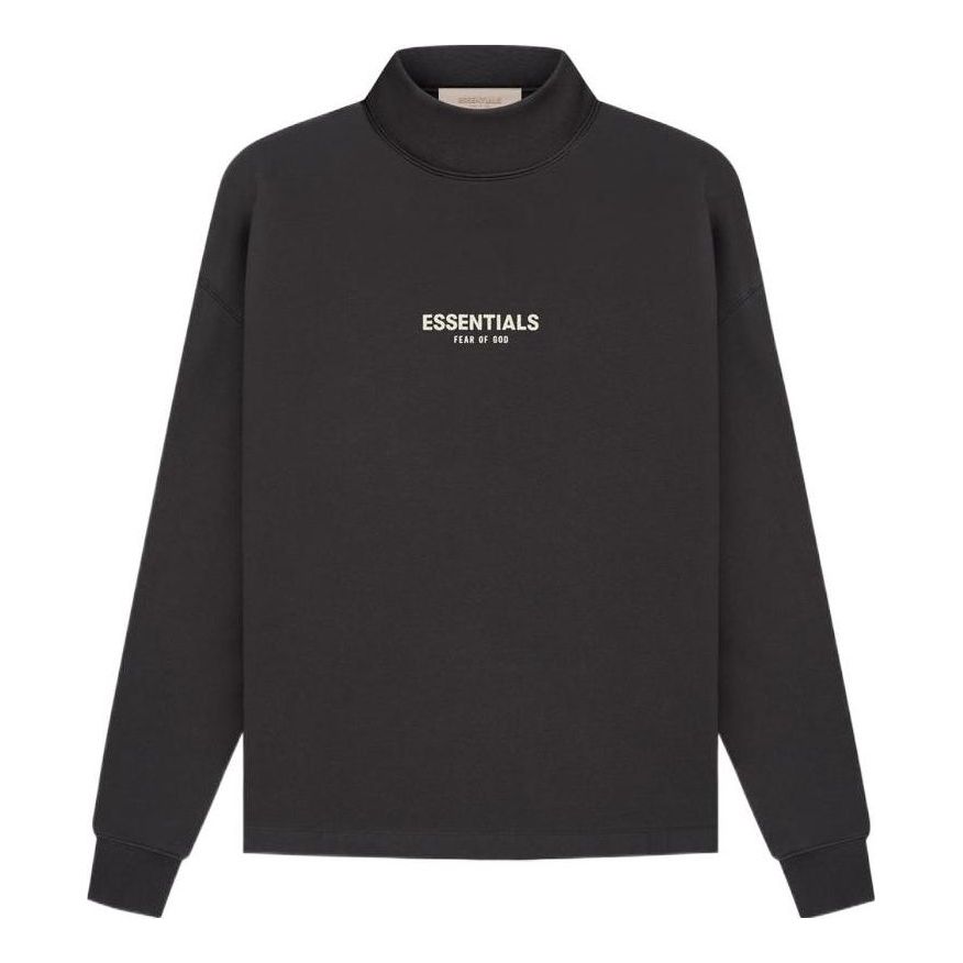 Sveter Fear of God Essentials Relaxed Mockneck Sweatshirt Čierna | FOG-SS22-135, 0