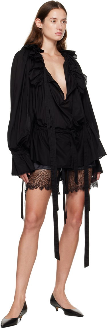 Boxerky Ann Demeulemeester Ann Demeulemeester Vere Lace Boxer Shorts Čierna | B0013629-FA134-099, 3