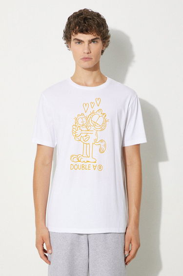 Tričko WOOD WOOD Garfield Print T-shirt Biela | 30045703.2222, 0