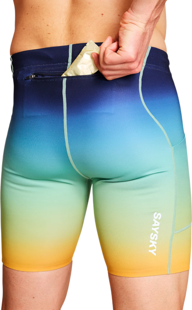 Ponožky Saysky Drip Dye Combat+ Short Tights 7" Rôznofarebný | nmrst33c-1032, 2