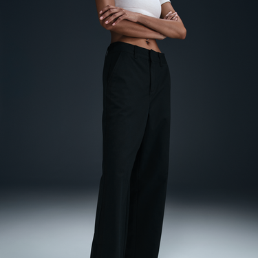 Crop Top Nike Nike Sportswear Collection Mid-Rise Twill Pants Biela | HF9430-010, 3