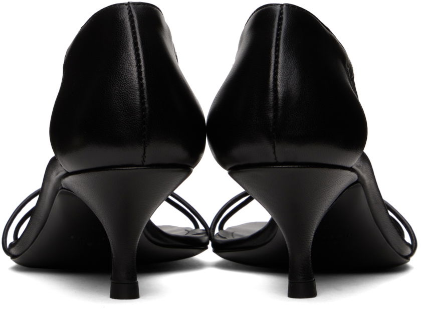 Starostlivosť o obuv TOTEME TOTEME 'The Leather Knot' Heeled Sandals Čierna | 242-WAS2057-LE0014, 1