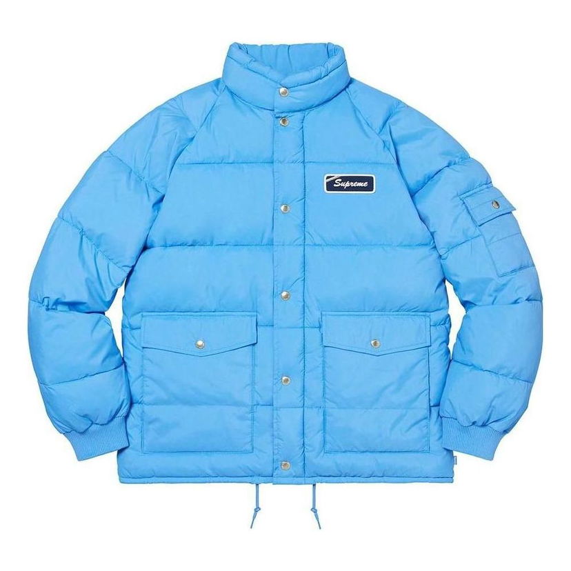 Prešívaná bunda Supreme Raymond Pettibon Mechanics Puffy Jacket Modrá | SUP-FW22-956