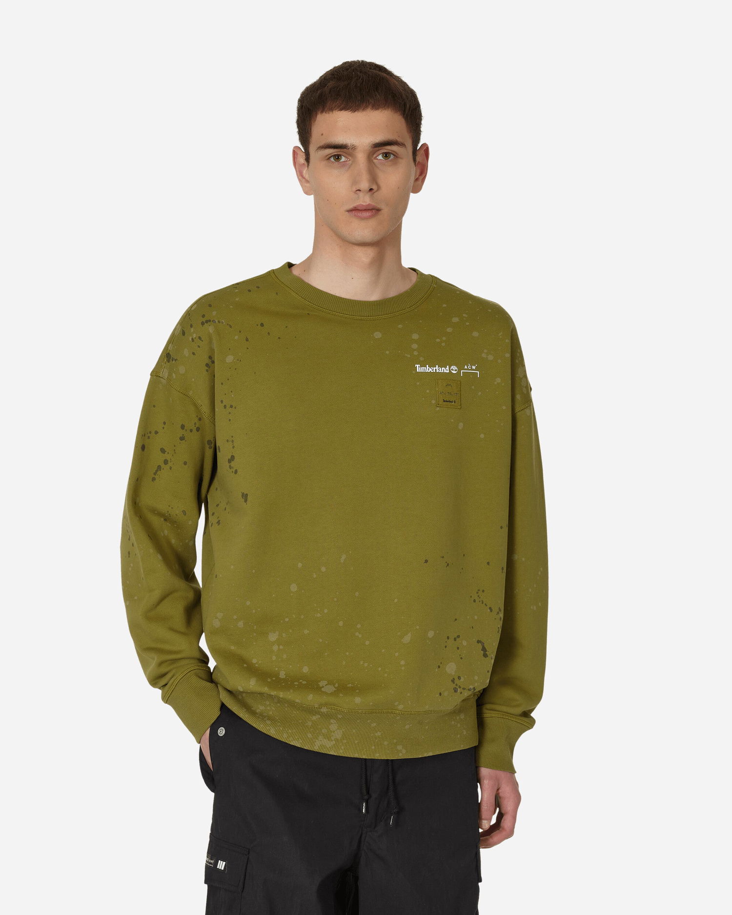 Mikina Timberland A-COLD-WALL* Future73 Crewneck Sweatshirt Avocado Zelené | TB0A6PGWDY41 TBDY4, 1