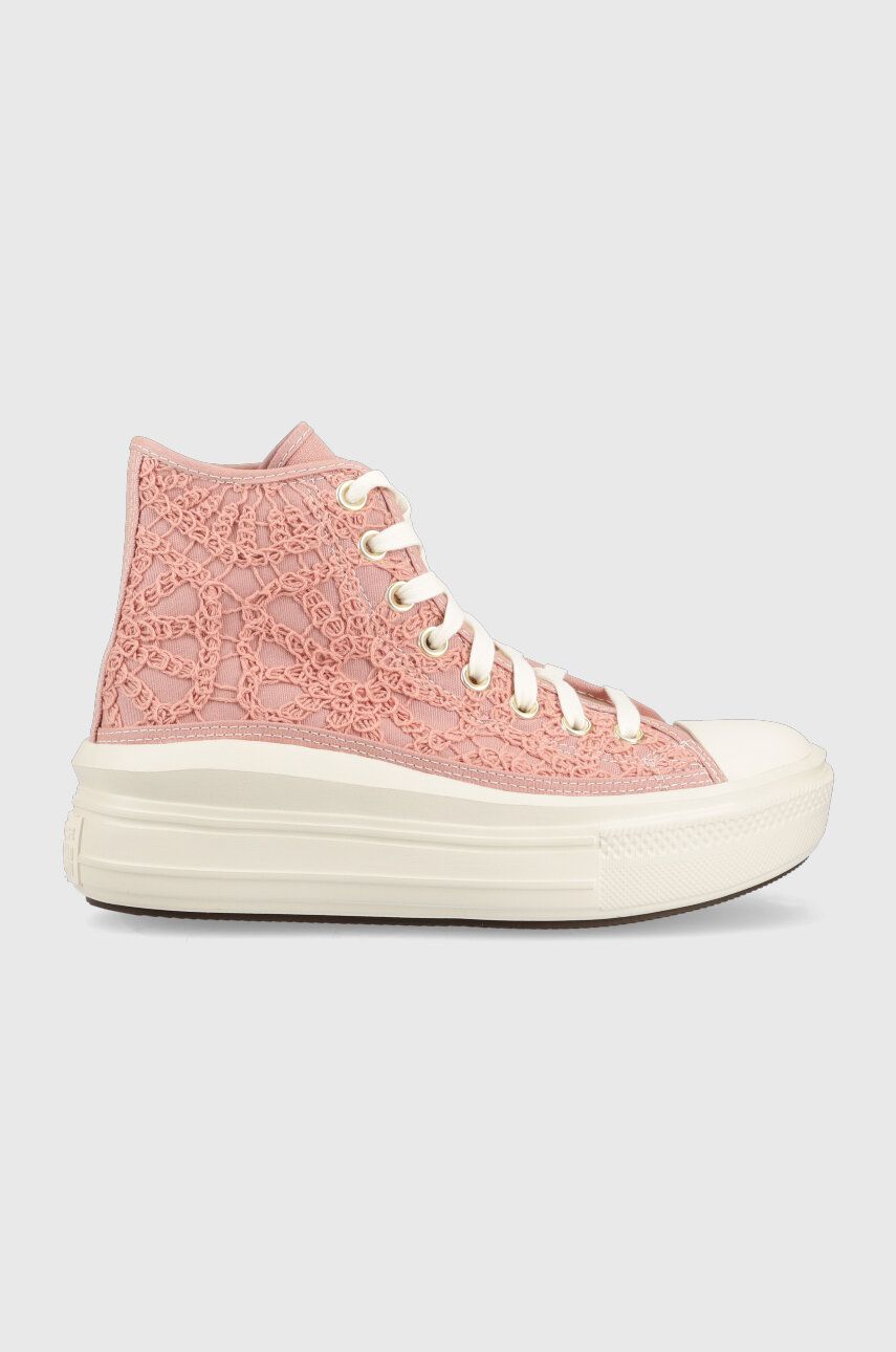 Tenisky a topánky Converse Chuck Taylor All Star Move HI Ružová | A03951C, 0