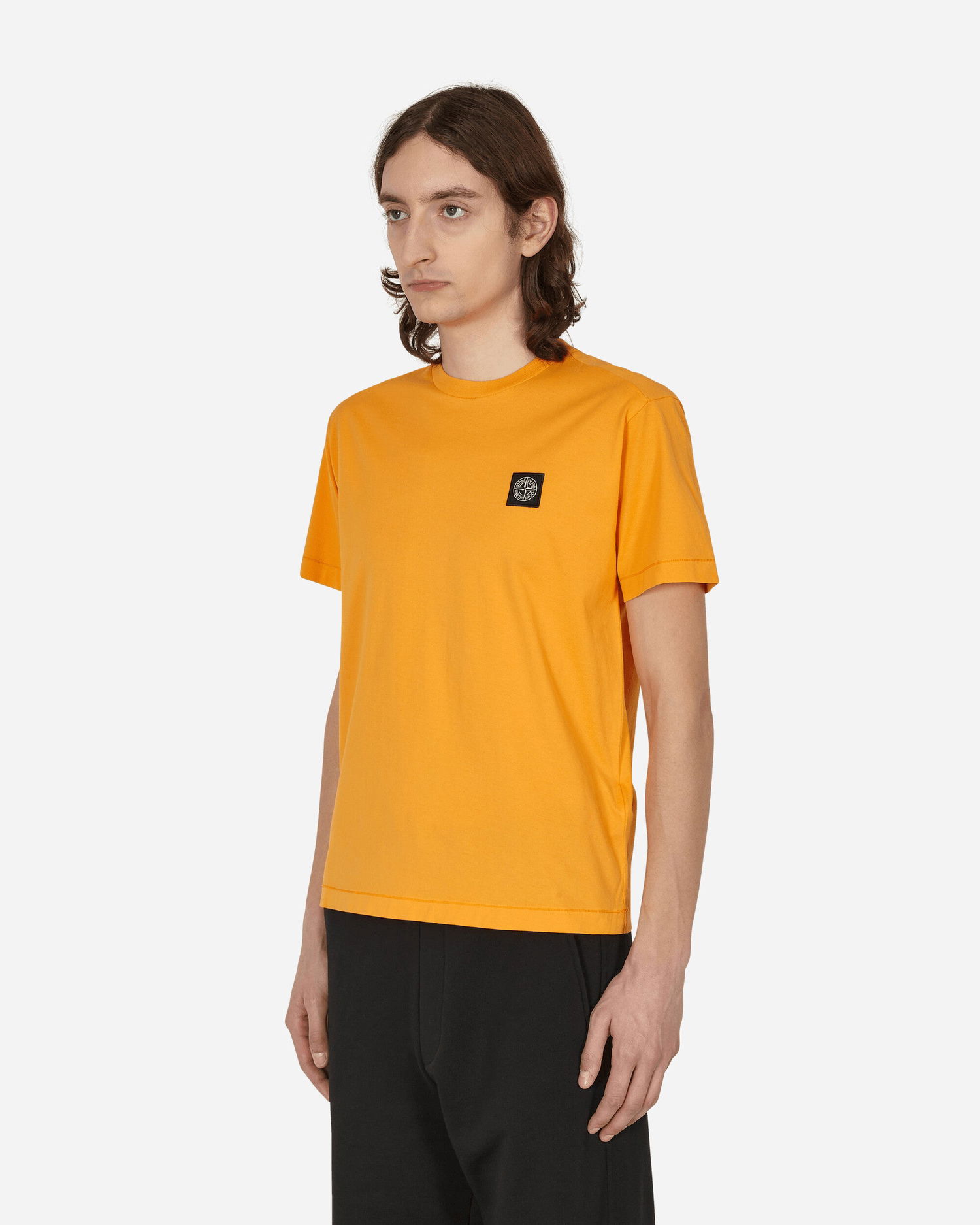 Tričko Stone Island Garment Dyed Logo T-Shirt Oranžová | MO101524113 V0032, 1