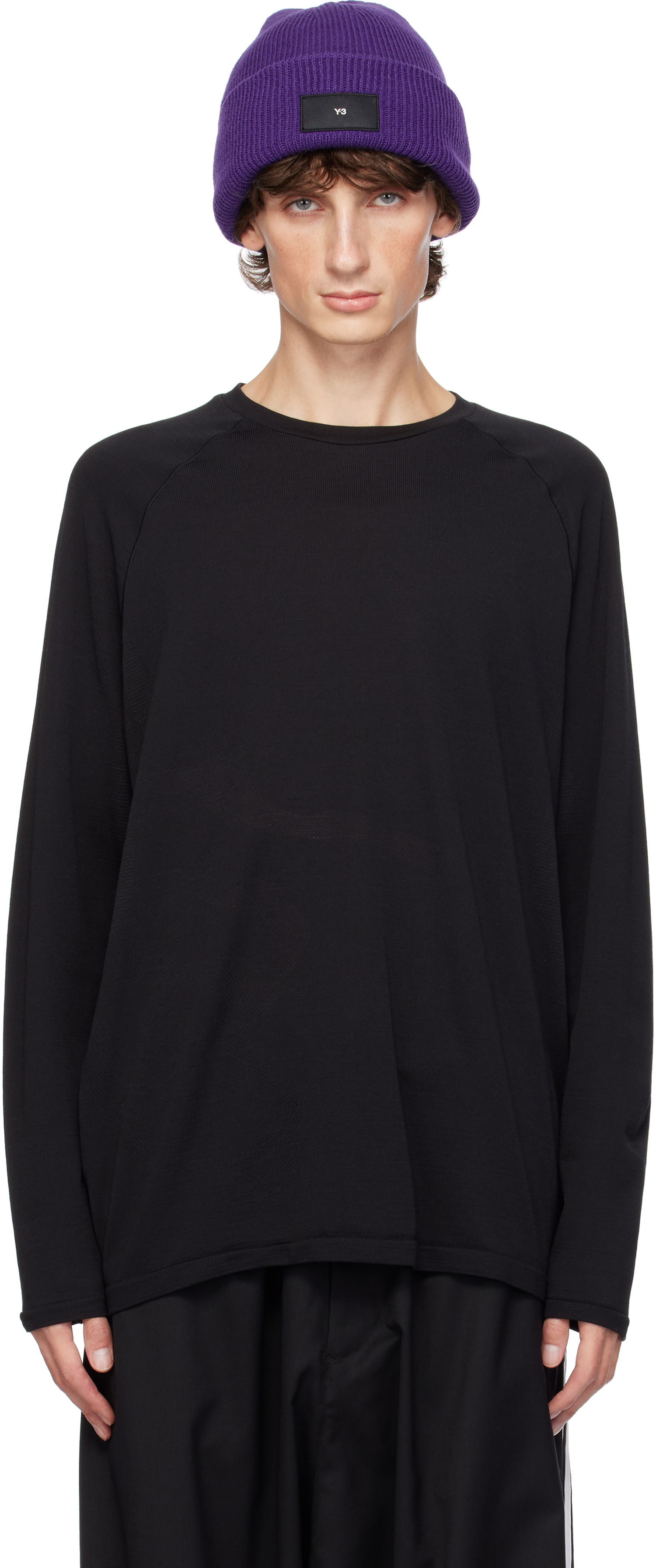 Tričko Y-3 Knit T-shirt Čierna | JN7834, 0