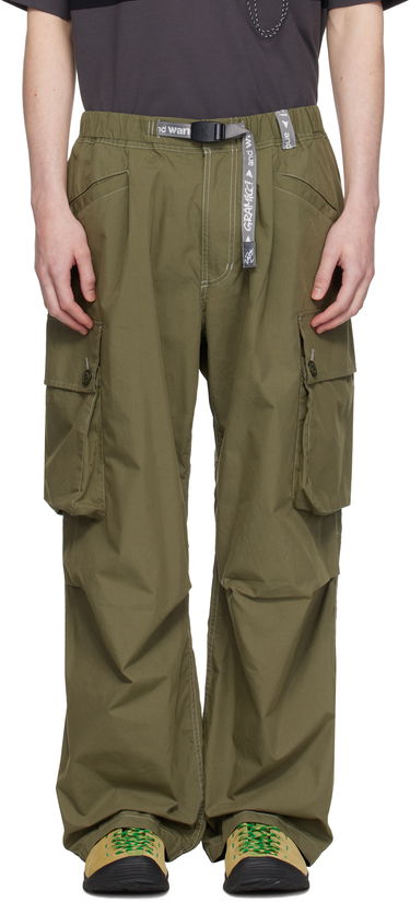 Cargo nohavice and wander and wander Gramicci Edition Wide Cargo Pants Zelené | GUP5-S3006-M, 0