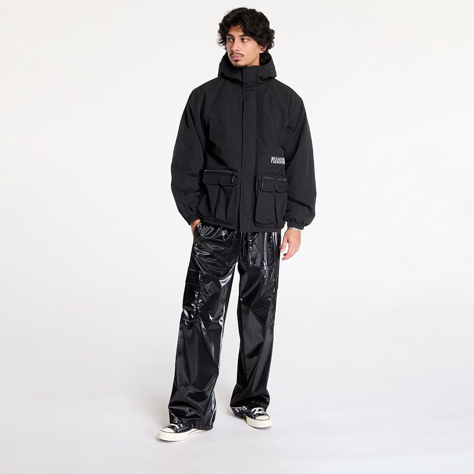 Run Hooded Black Jacket