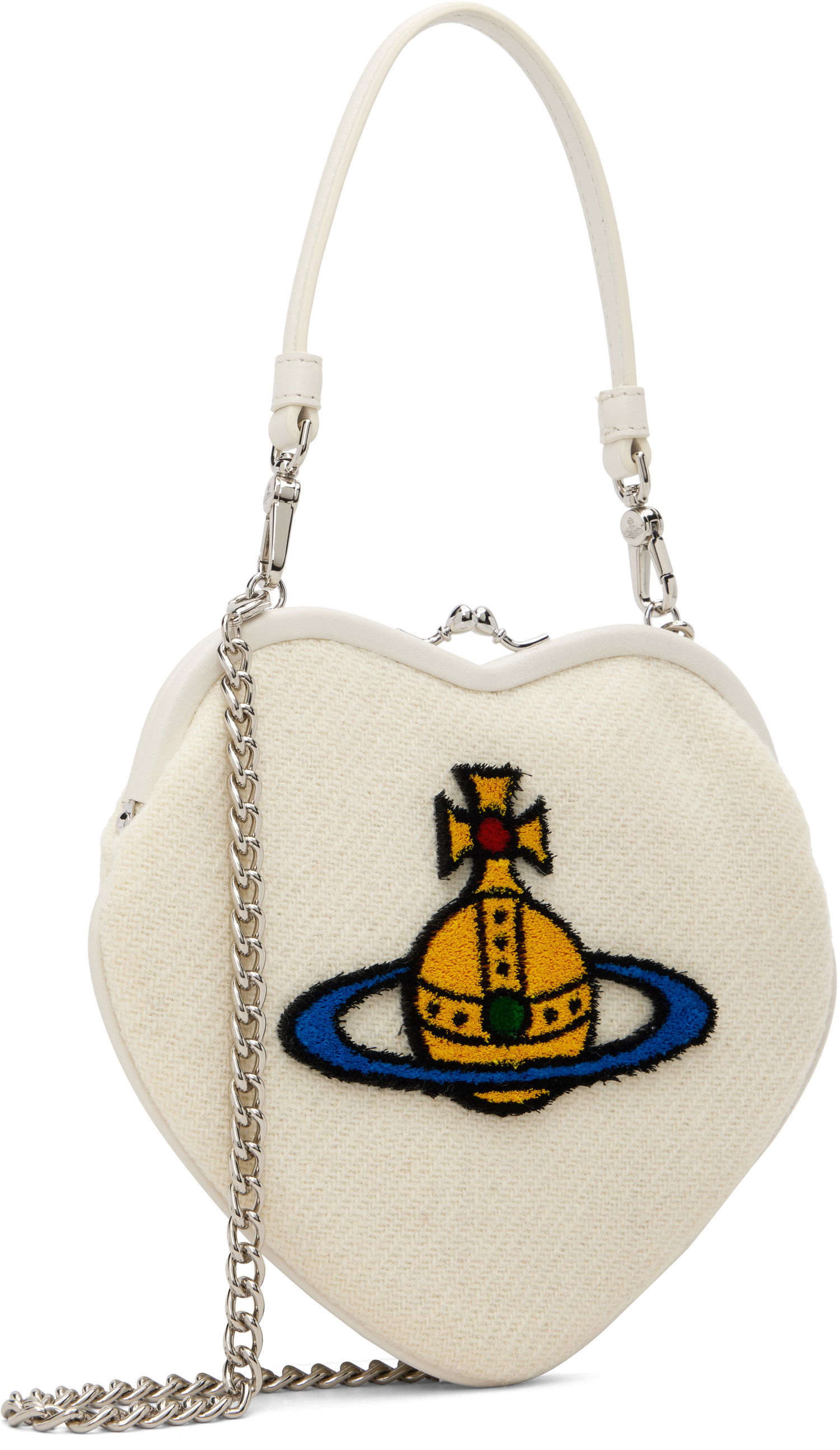 Kabelka Vivienne Westwood Belle Orb-Logo Heart Frame Bag Béžová | 4B010012W-W00W2-, 1