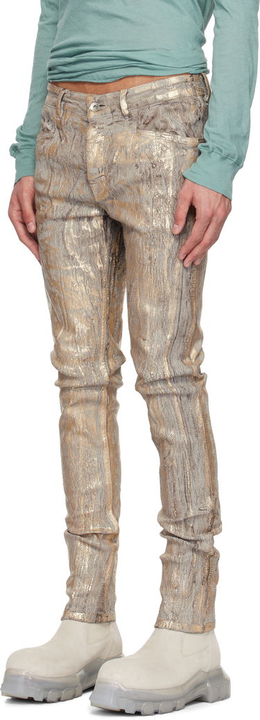 Džínsy Rick Owens Rick Owens Hollywood Tyrone Jeans Metalická | RU01E5393 SGMC, 3
