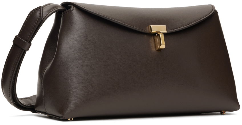 Kabelka TOTEME T-Lock Leather Clutch Hnedá | 244-WAL950-LE0025, 1