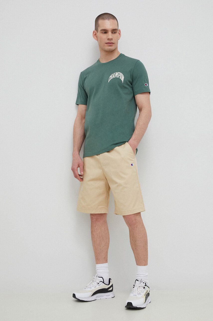 Šortky Champion Premium OG Reverse Weave Shorts Béžová | 217239, 1