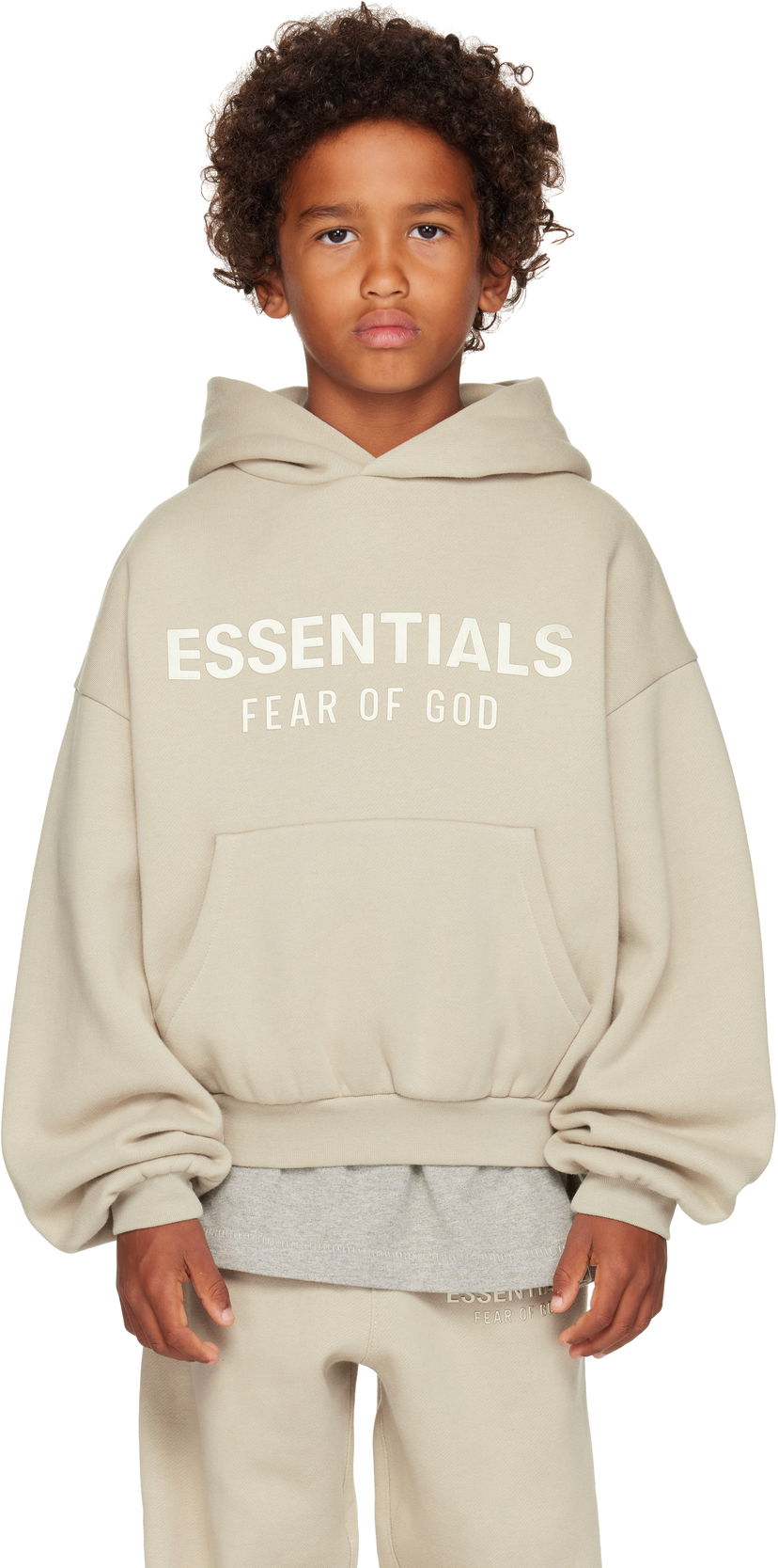 Mikina Fear of God ESSENTIALS Kids Fleece Hoodie Béžová | 785SP252046K