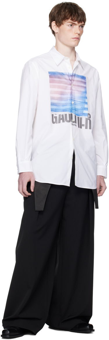 Košeľa Jean Paul Gaultier Jean Paul Gaultier Oversized Air Shirt Biela | 25/03-U-ST030-W013P-015634, 3