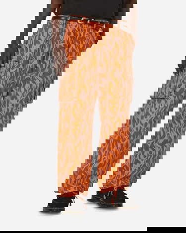 Cargo nohavice ERL Flame Print Cargo Pants Oranžová | ERL08P006 1, 1