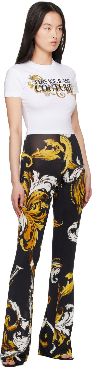 Legíny Versace Versace Jeans Couture Flared Baroque Print Leggings Čierna | E78HAC107_EJS471, 3