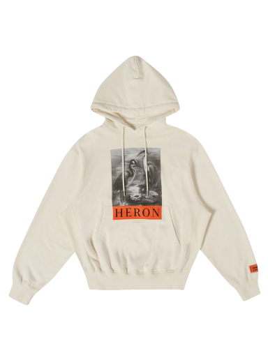 Mikina HERON PRESTON NF Heron BW Hoodie Biela | HMBB024C99JER0030110