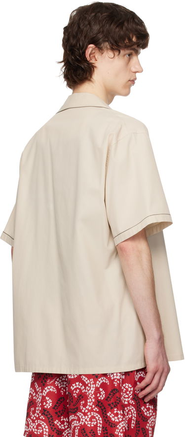 Košeľa LANVIN Lanvin Fluid Bowling Shirt Béžová | RM-SI0119-6037-P25, 2