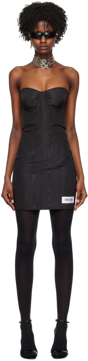 Šaty Dolce & Gabbana Black Kim Kardashian Edition Sweetheart Neck Minidress Čierna | F6CNPT FU1CJ, 0
