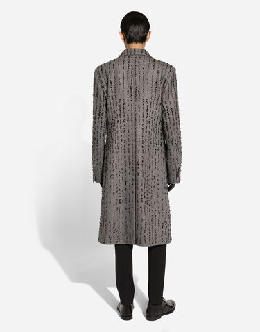 Kabáty Dolce & Gabbana Embroidered Double-breasted Coat Šedá | G048VZGI578S9000, 2