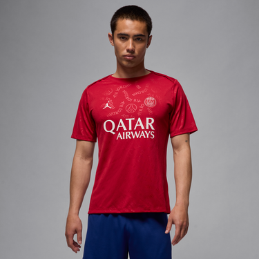 Dres Jordan Dri-FIT Paris Saint-Germain Academy Pro Pre-Match Football Short Sleeve T-Shirt Červená | HJ2987-659, 0