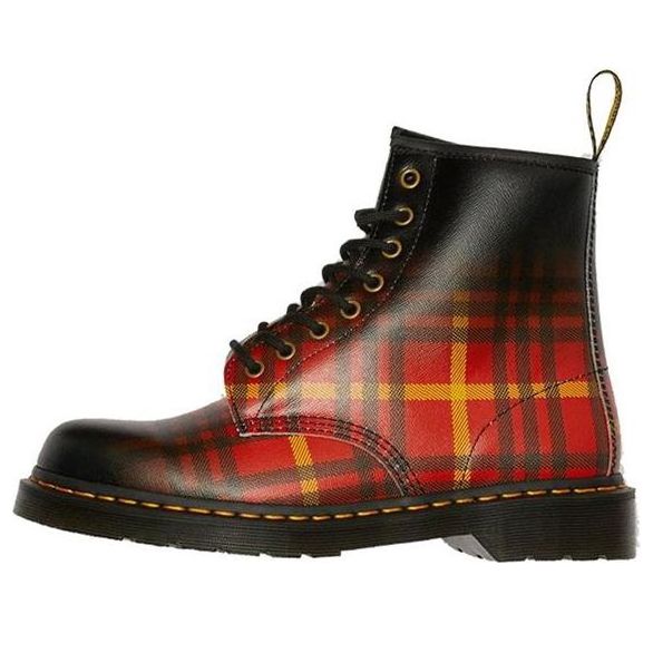 Tenisky a topánky Dr. Martens 1460 Tartan Leather Boots Červená | 25754102