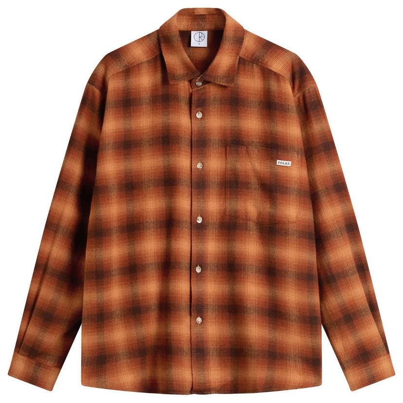 Košeľa Polar Skate Co. Shadow Check Mitchell Shirt Rôznofarebný | PSC-W25-5-BRN