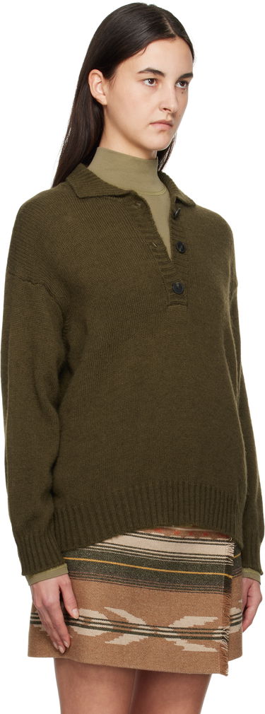 Sveter Max Mara Weekend Max Mara Sabato Wool Polo Sweater Zelené | 2425366013600, 1
