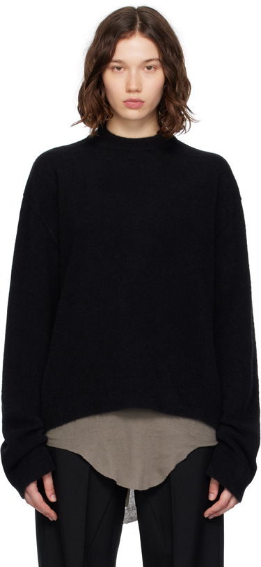 Sveter Rick Owens Rick Owens Concordians Tommy Long Sleeve Sweater Čierna | RP02E4655 KWP, 0