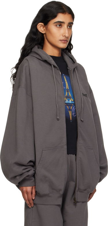 Mikina VETEMENTS Vetements Oversized Zip-Up Hoodie Šedá | UH76ZU160M, 1
