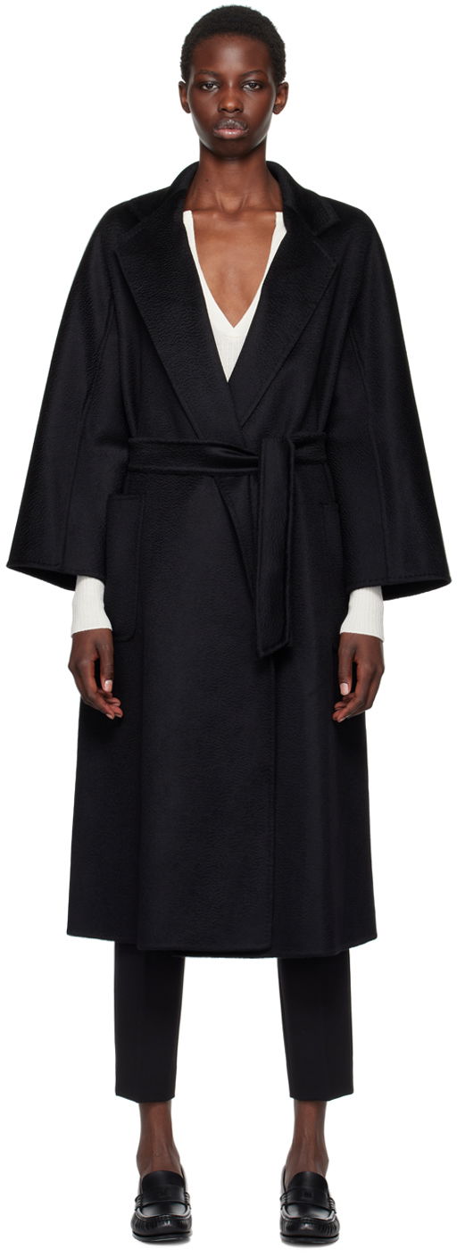 Kabáty Max Mara Ludmilla Icon Wrap Coat Čierna | 2421016051, 0