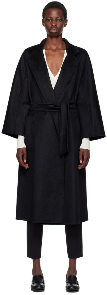 Kabáty Max Mara Ludmilla Icon Wrap Coat Čierna | 2421016051, 0
