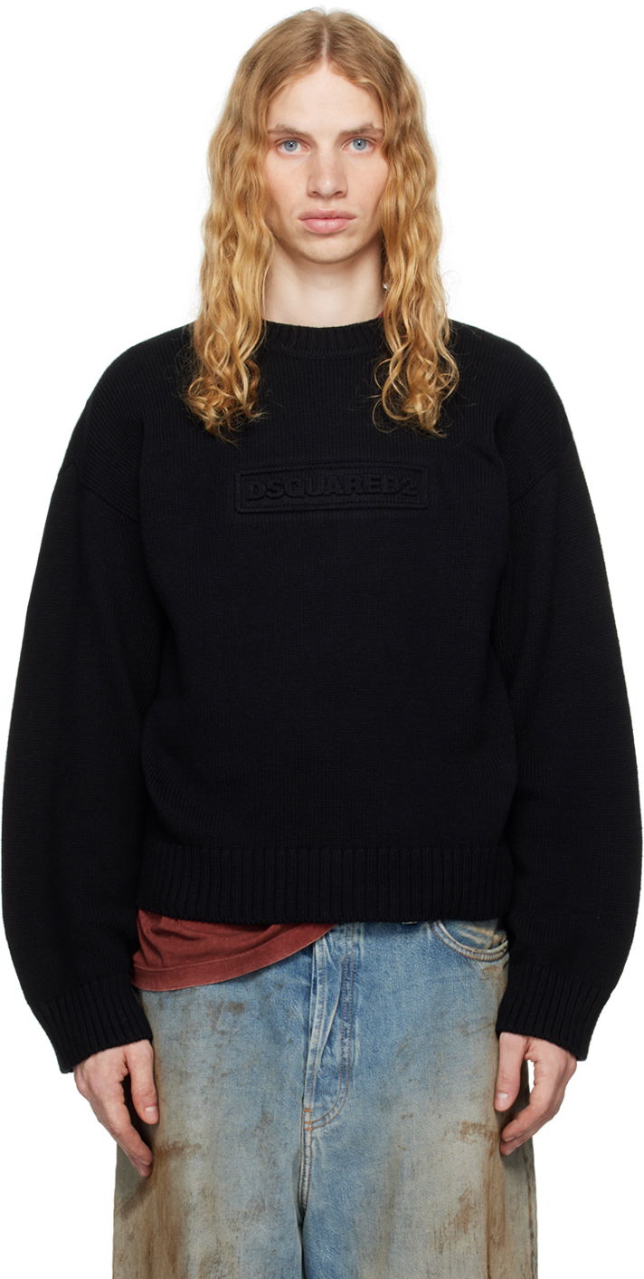 Sveter DSQUARED2 Crewneck Sweater Čierna | S74HA1475_D13029, 0