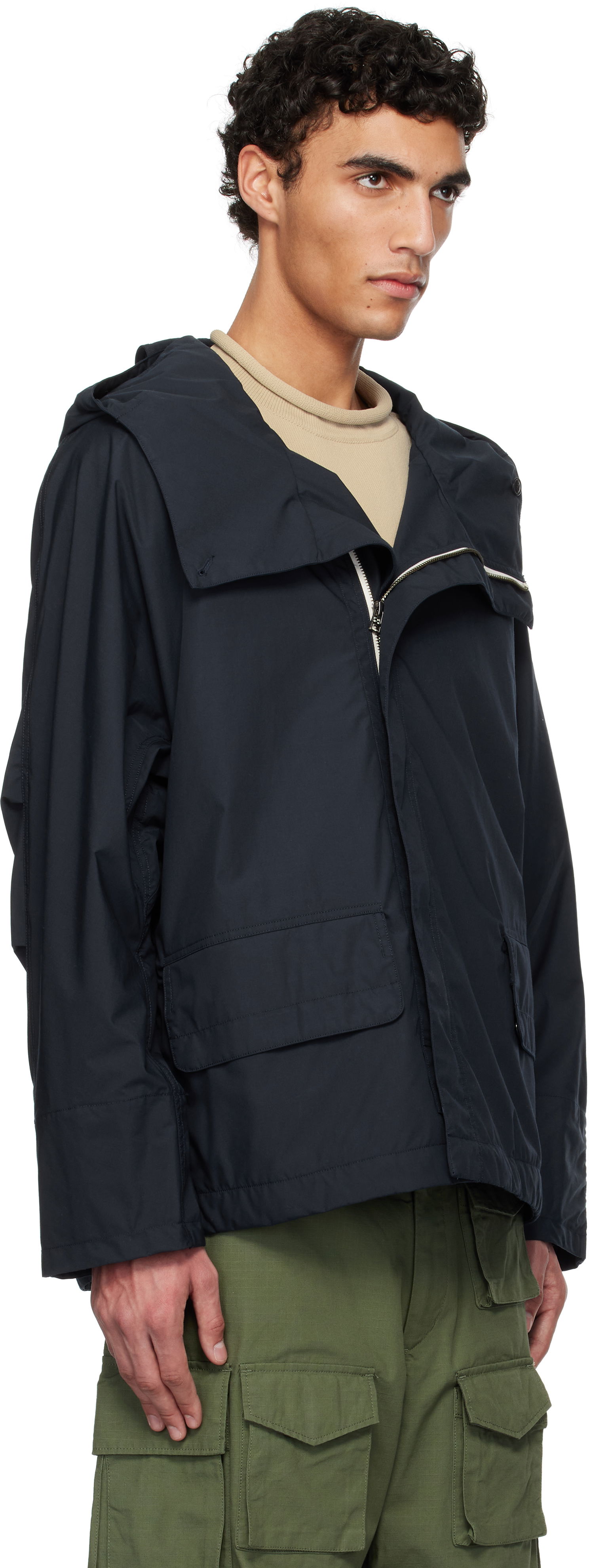 Vetrovka NANAMICA Nanamica Hooded Deck Jacket Navy | S25SA005U, 1