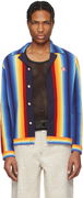Casablanca Gradient Stripe Towelling Cardigan