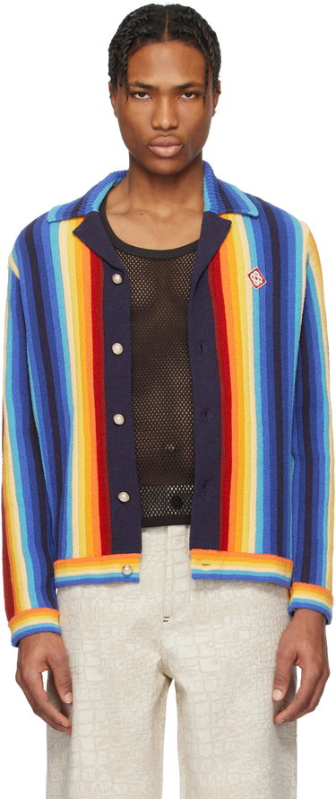 Sveter Casablanca Casablanca Gradient Stripe Towelling Cardigan Rôznofarebný | MS25-KW-910-01, 0