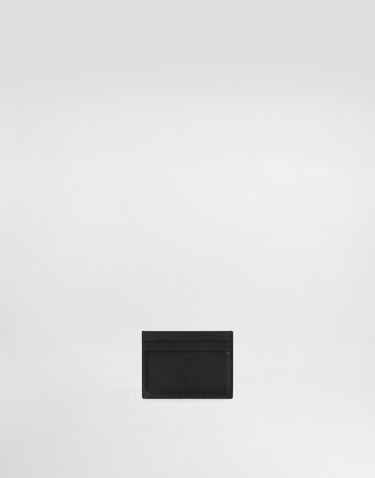 Peňaženka Dolce & Gabbana Woven Dg Logo Leather Card Holder Čierna | BI0330AK27480999, 2