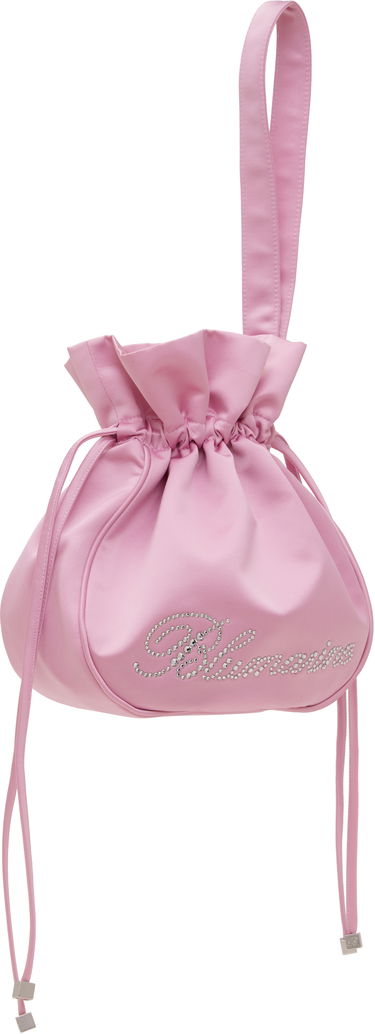 Kabelka Blumarine Blumarine Satin Rhinestone Logo Pouch Tyrkysová | P5HHW091A, 4