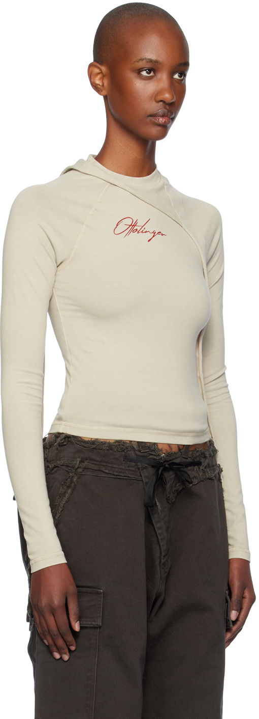 Tričko Ottolinger Ottolinger Deconstructed Fitted T-Shirt Béžová | 1150105121, 1