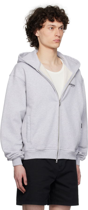 Mikina Represent Clo Represent 'Owners Club' Zip Hoodie Šedá | OCM41122, 1