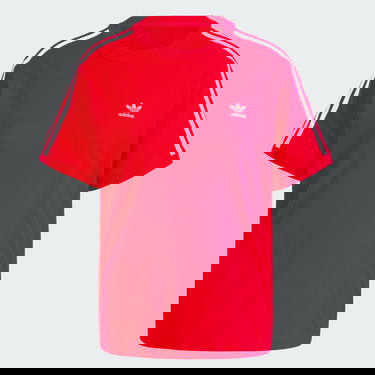 Tričko adidas Originals 3-Stripes Tee Červená | IR8050, 4