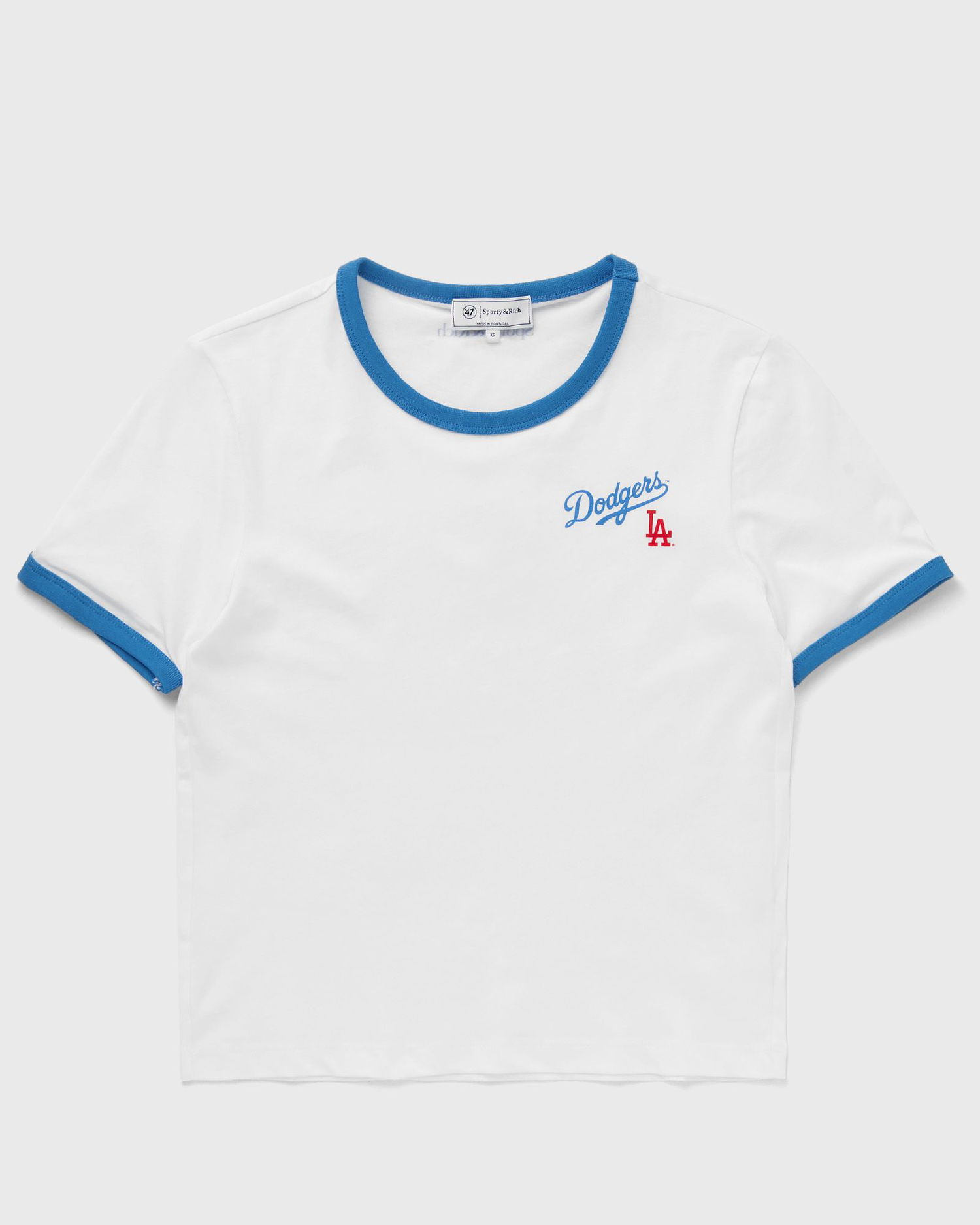 Tričko Sporty & Rich Dodgers Serif Ringer Crop T-Shirt Biela | TO073627666WH46, 1