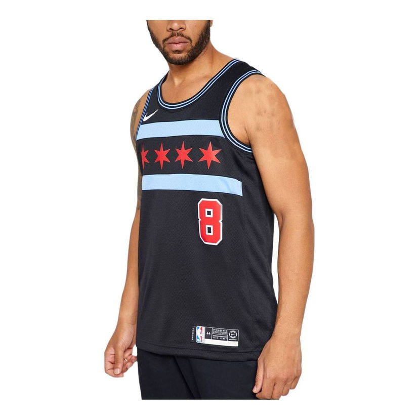 Tielko Nike NBA Chicago Bulls Zach LaVine Swingman Jersey Čierna | AJ4600-011