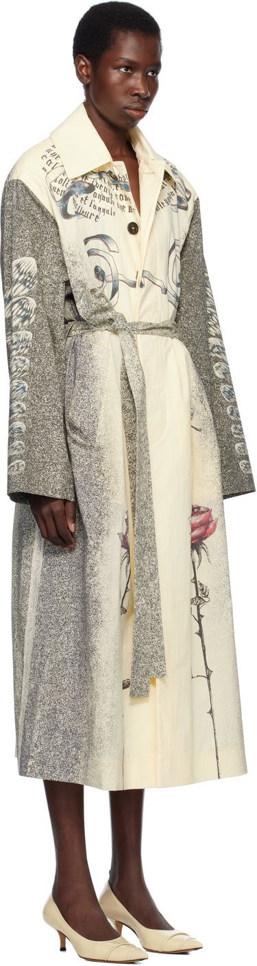 Trenčkot Jean Paul Gaultier Jean Paul Gaultier 'The Multi-Tattoo' Print Trench Coat Žltá | 25/34-U-MA035-C587-030030, 1