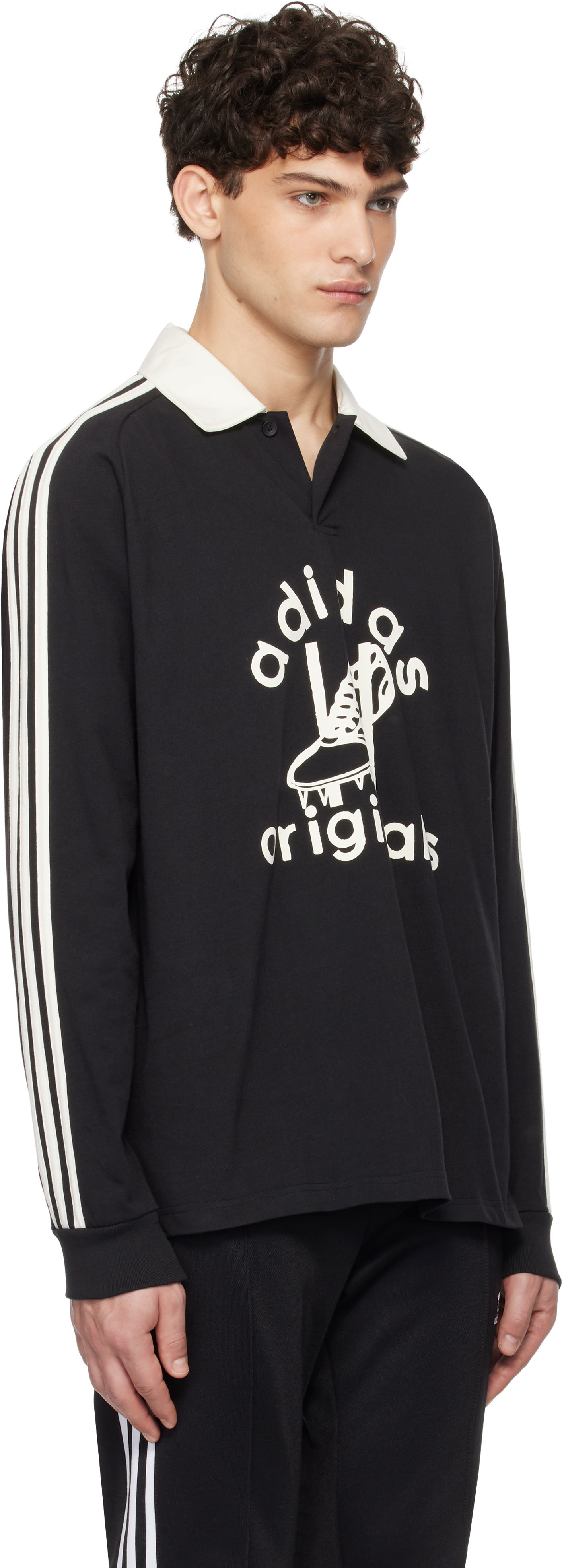 Polo tričko adidas Originals Originals Rugby Polo Čierna | JD1091, 1
