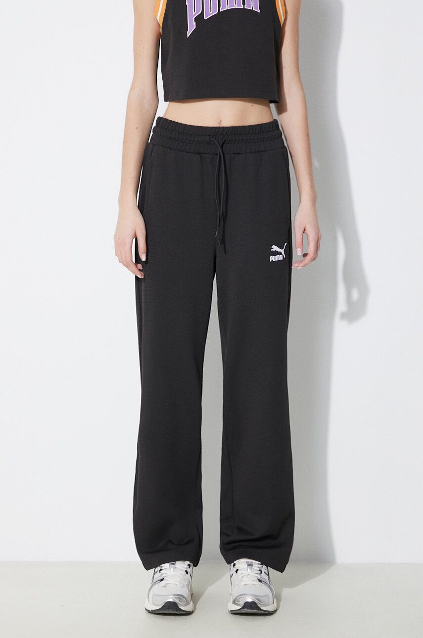 Tepláky Puma T7 High Waist Sweatpants Čierna | 624212, 0